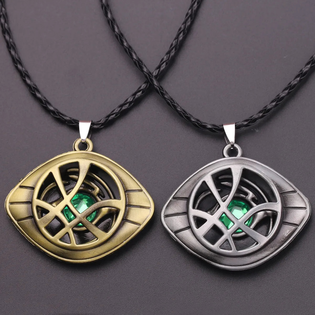 Unique necklaces and pendants with custom birthstone arrangements for personalization-Hip-Hop Retro Eye Alloy Plating Inlay Zircon Men'S Pendant Necklace