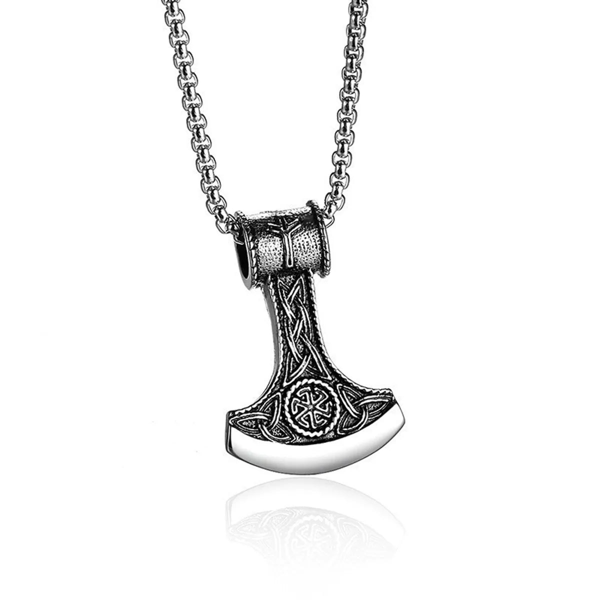 Domineering Axe Titanium Steel Necklace