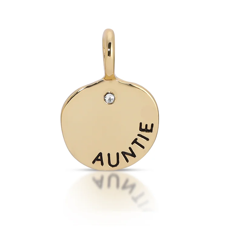 Best necklaces and pendants with minimalist pendants for a sleek, understated look-Charm Garden - MOM DAY - Shape - Auntie