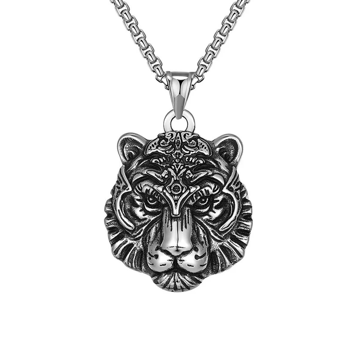 Tiger Titanium Steel Necklace