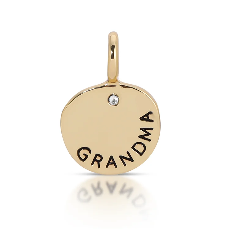 Beautiful necklaces and pendants with gemstone teardrops for an elegant effect-Charm Garden - MOM DAY - Grandma