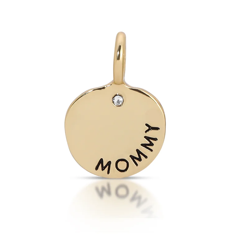 Necklaces and pendants with custom engravings for a personal, meaningful gift-Charm Garden - MOM DAY - Mommy