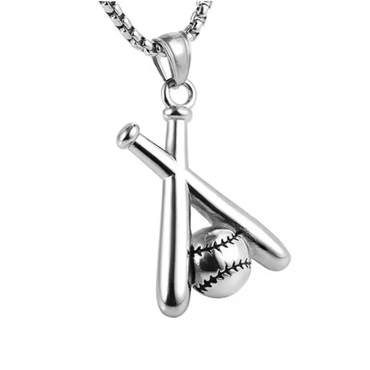 Baseball Titanium Steel Necklace