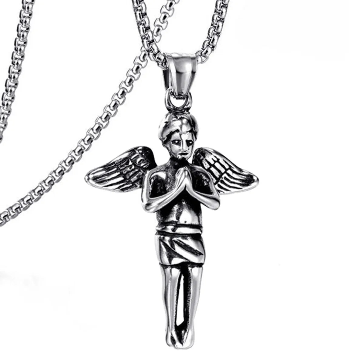 Little Angel Titanium Steel Necklace