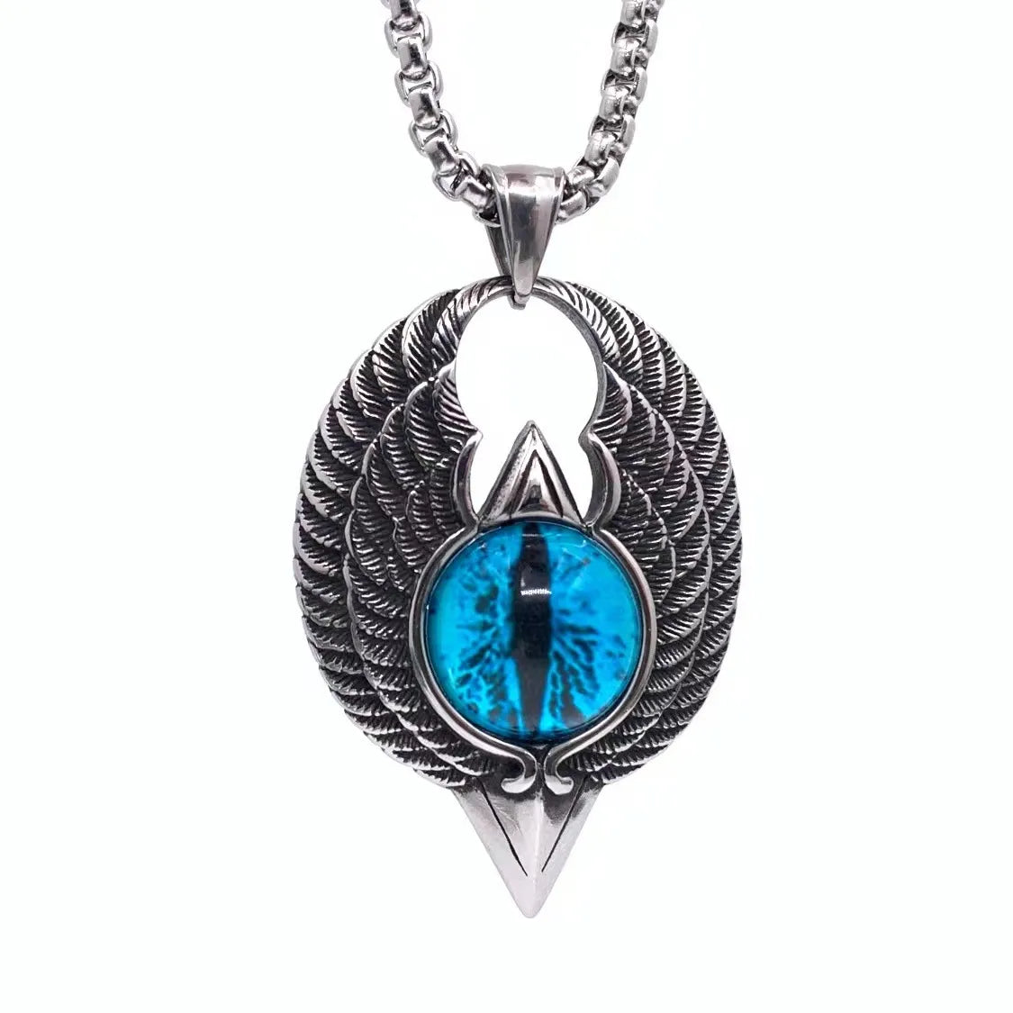 Blue Eye Pendant with 60cm Long Chain