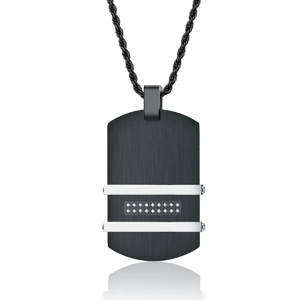 Single Pendant Black with Steel