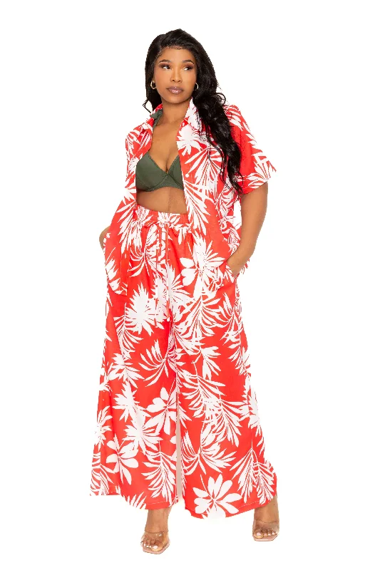 Plus size dresses featuring maxi lengths flow gracefully -Sandals with soft sole for comfort -Plus size dresses with polka dots -Tropical Two Piece Shirt and Pants Set