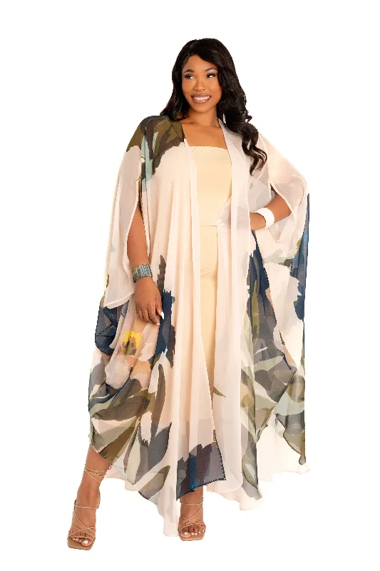 Plus size dresses with tie waists adjust perfectly -Colorful sandals for summer fun -Plus size dresses for sophisticated look -Floral Robe with Wrist Band