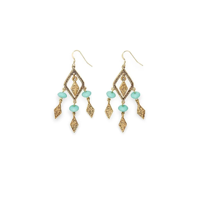 Beaded Drop Earrings for Party -Ocean Spearhead Earrings