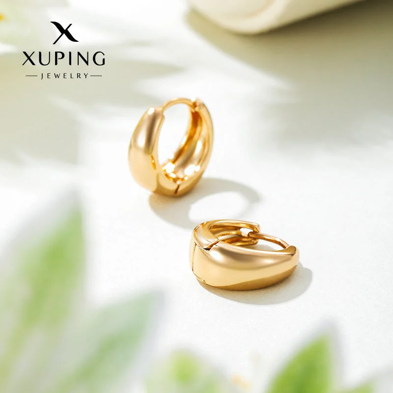 Drop Earrings for Casual Outfit -Wholesale Yellow Gold Plated Ring Earrings