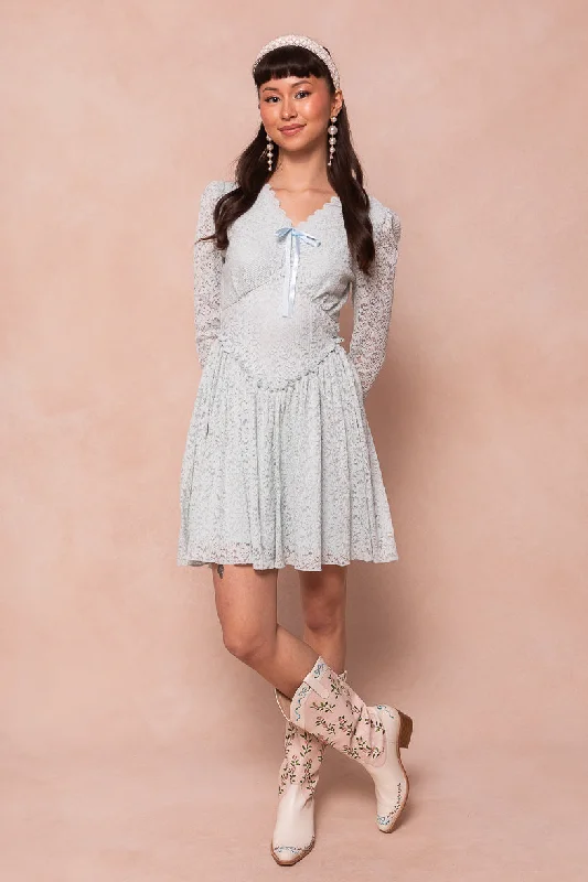 Plus size dresses featuring beaded hems are ornate -Durable sandals for summer hikes -Plus size dresses for apple shape -So Romantic Dress in Blue