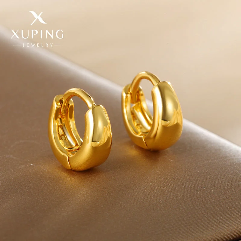 Drop Earrings for Concert Look -Wholesale Premium Light Luxury Plated Gold Face Earrings