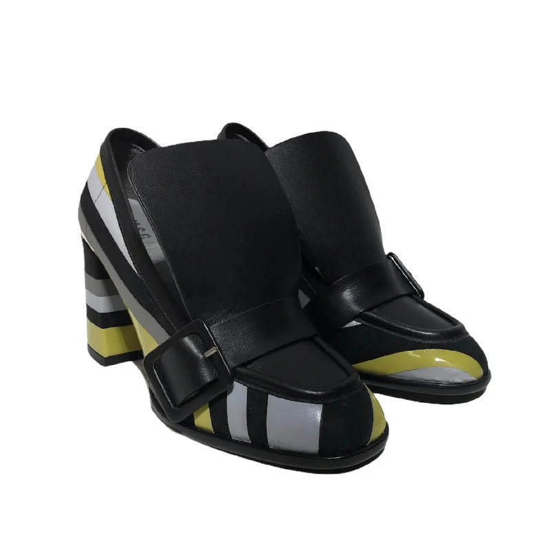 Stylish sandals for men with leather straps and simple yet sophisticated design-MSGM/Heels/329/BLK/Others/Stripe