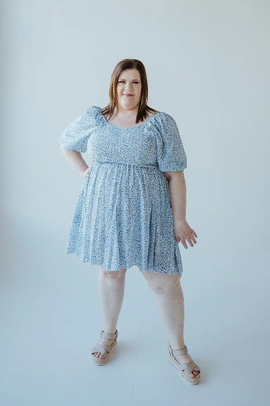 Plus size dresses for bold looks stand out -Summer sandals for brides -Plus size dresses for date night -FEMININE FLORAL PUFF SLEEVE KNEE LENGTH DRESS