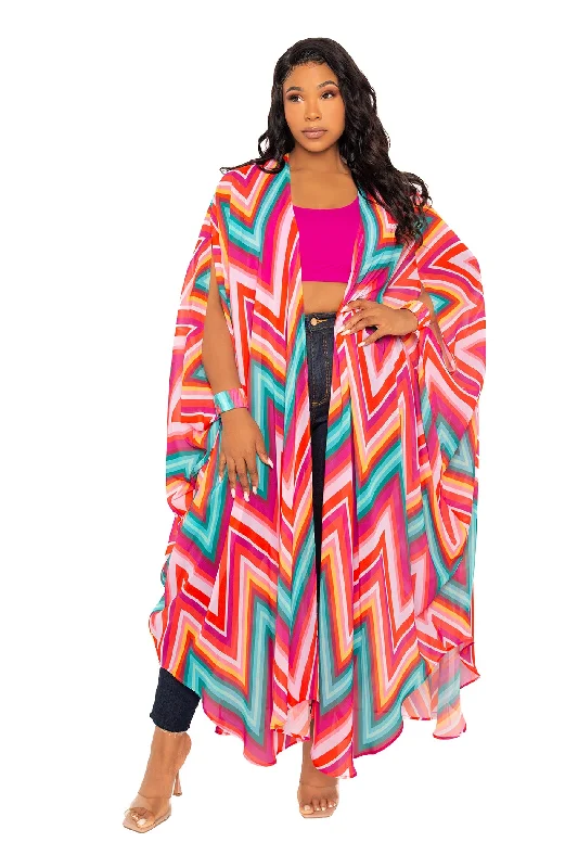 Plus size dresses with durable fabrics endure wear -Chic sandals for evening wear -Plus size dresses for prom -Chevron Robe with Wrist Band