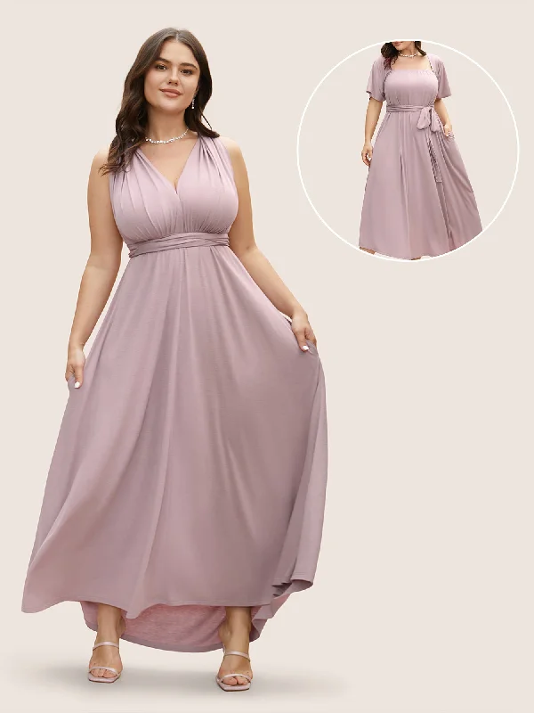 Plus size dresses with durable weaves endure wear -Comfortable sandals with elastic bands -Plus size dresses with button-down style -Everywhere Dress - Monochromatic Wrap Dress