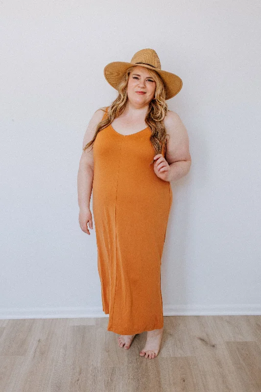 Plus size dresses for bold looks stand out -Summer sandals for brides -Plus size dresses for date night -MIDI LENGTH SLIP DRESS IN BRONZE HAZE