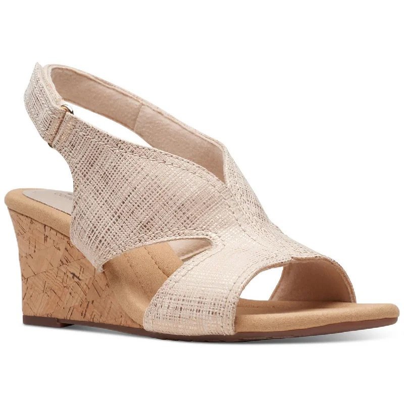 Trendy sandals for women with gladiator-inspired design and flat soles for chic wear-Clarks Womens Kyarra Aster Wedge Wedge Heels