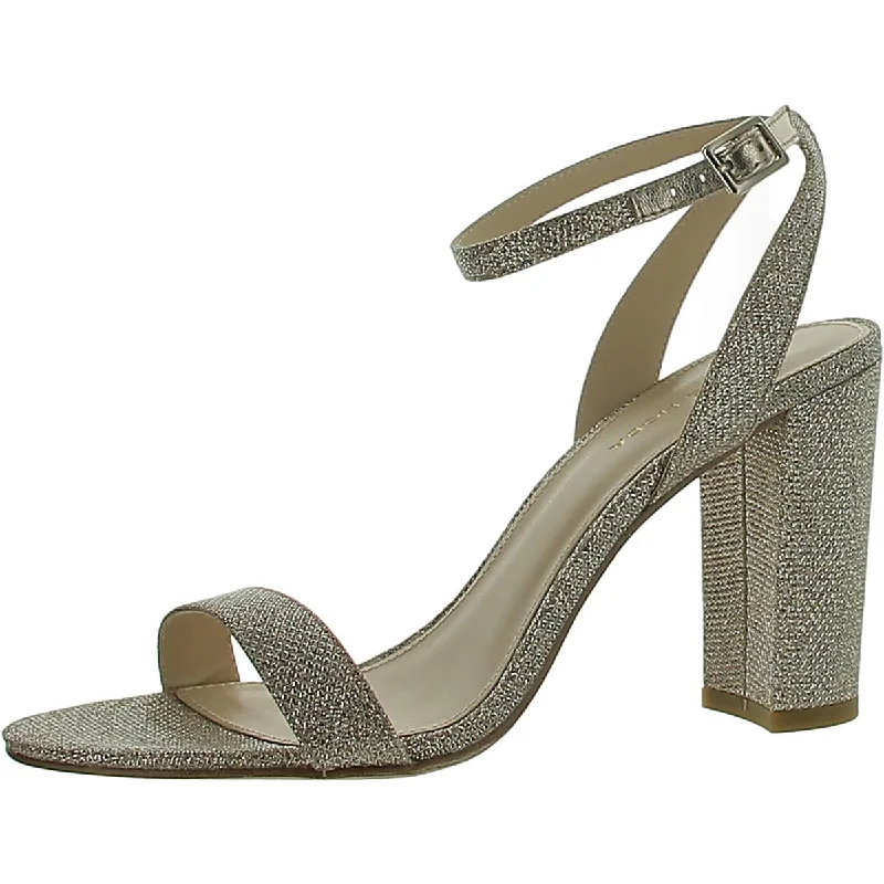 Trendy sandals for men with woven straps and lightweight footbed for comfort-Pelle Moda Womens Metallic Strappy Heels