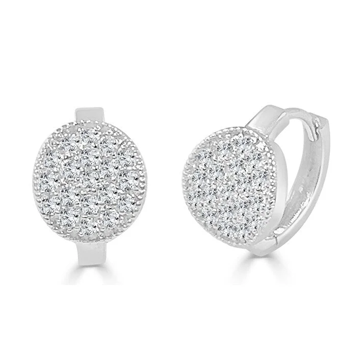 Heavy Duty Drop Earrings for Durability -Joelle Collection Diamond Earrings 14K White Gold 5/8ct TDW