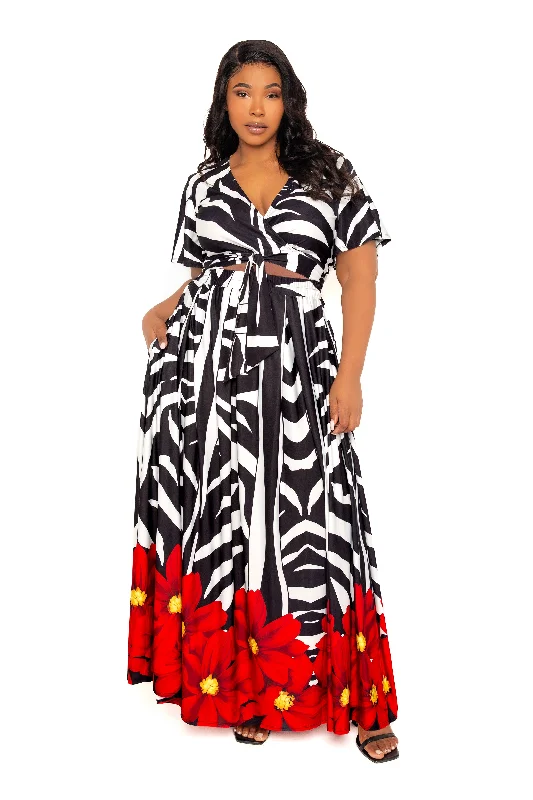 Plus size dresses with strong stitching last years -Sandals with foot cushioning for comfort -Plus size empire waist dresses -Animal Print Crop Top and Maxi Skirt Set